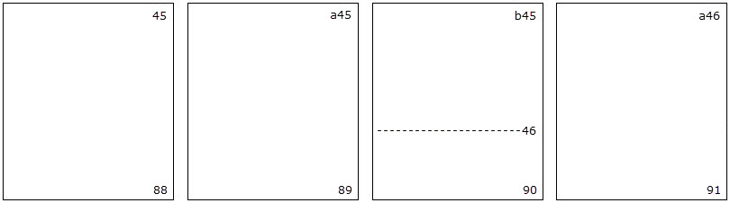 Lettered Continuation Pages (Print Only) example