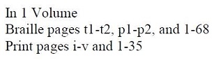 Volume information in a single volume book