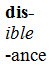 List with bold prefix (with hyphen), italicized suffix (no hyphen), and regular font suffix (with hyphen)