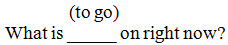 Write-on-line within a question; answer cue is in parentheses above the write-on-line