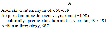 Index entries with a subentry on the next line after one of the entries